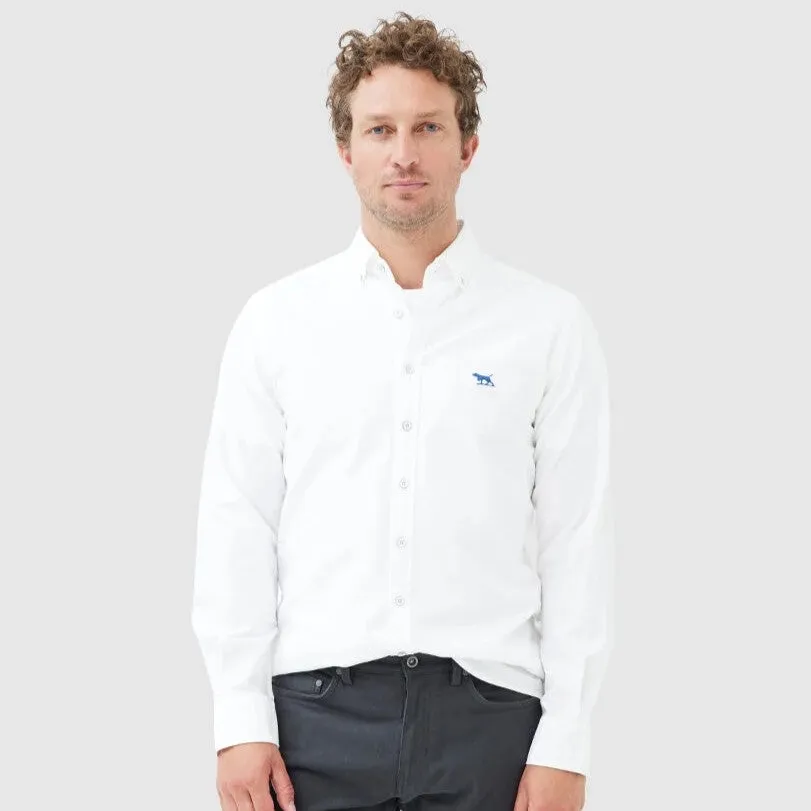 Gunn Oxford Shirt - Sports Fit - Quartz |Navy | Snow | Sky
