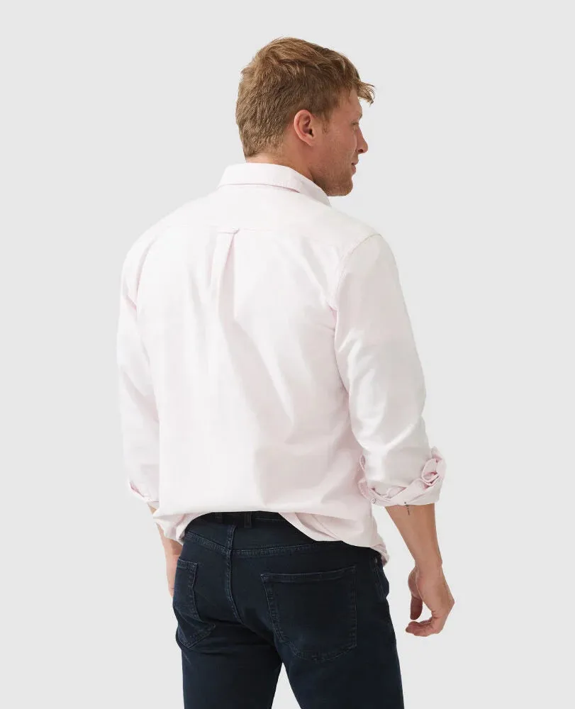 Gunn Oxford Shirt - Sports Fit - Quartz |Navy | Snow | Sky