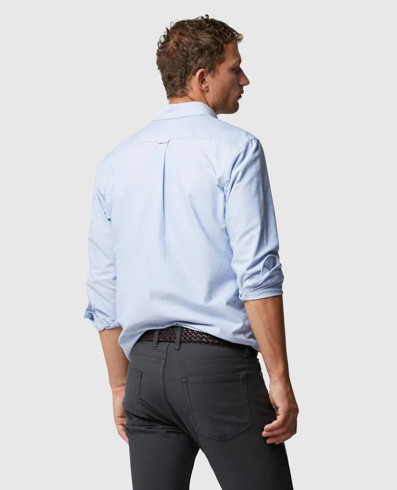 Gunn Oxford Shirt - Sports Fit - Quartz |Navy | Snow | Sky