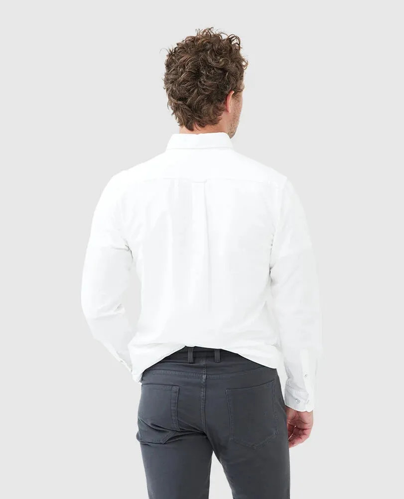 Gunn Oxford Shirt - Sports Fit - Quartz |Navy | Snow | Sky
