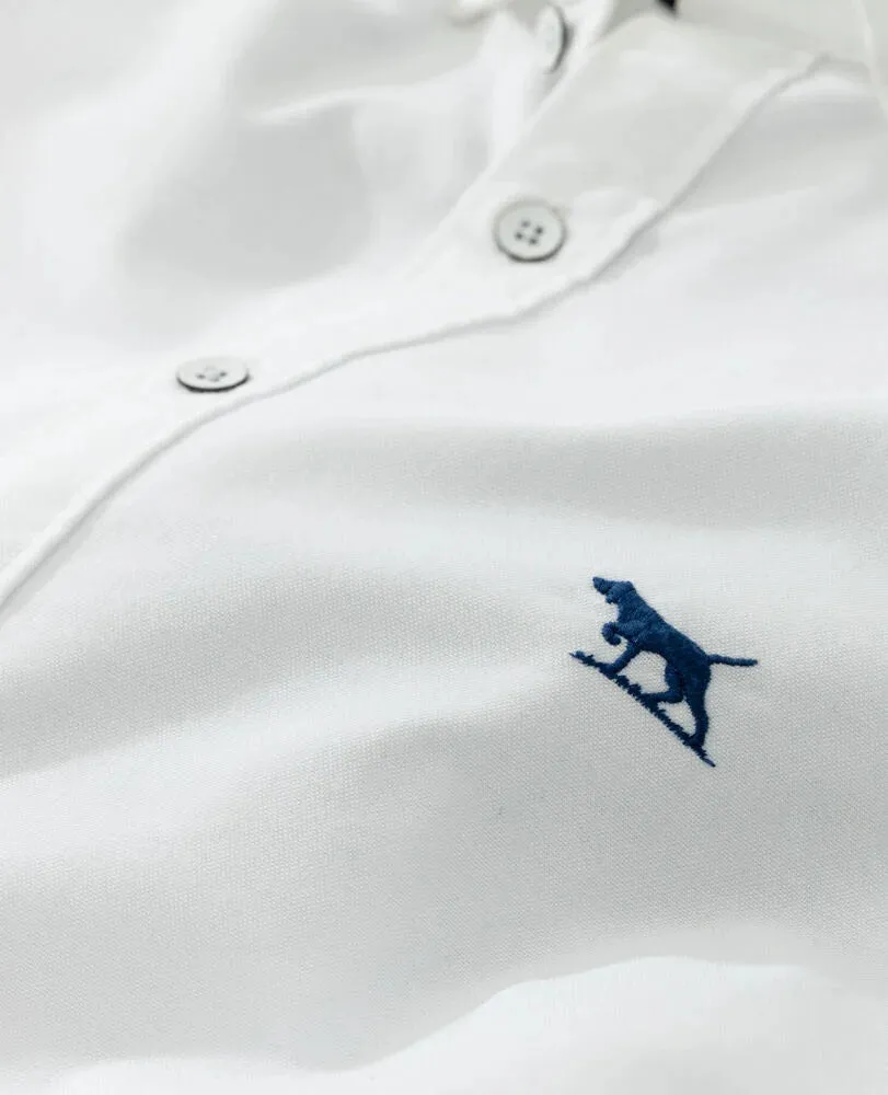 Gunn Oxford Shirt - Sports Fit - Quartz |Navy | Snow | Sky