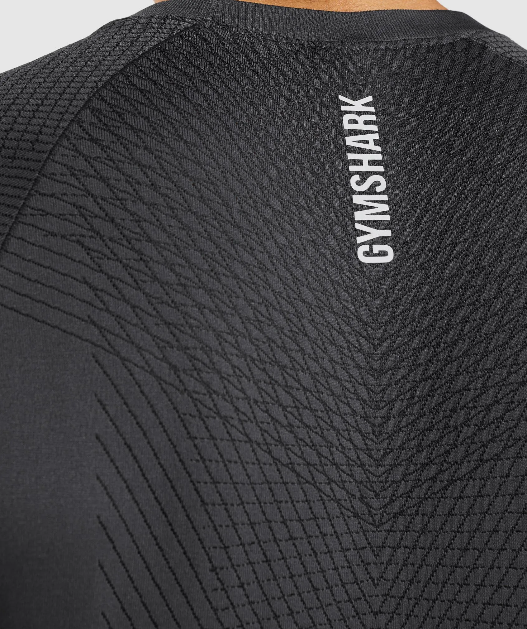 High-Performance Gymshark Apex Seamless T-Shirt in Onyx Grey/Black
