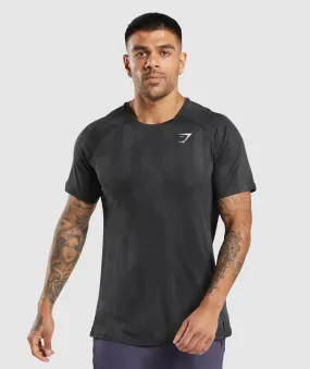 Gymshark Apex T-Shirt - Black/Onyx Grey