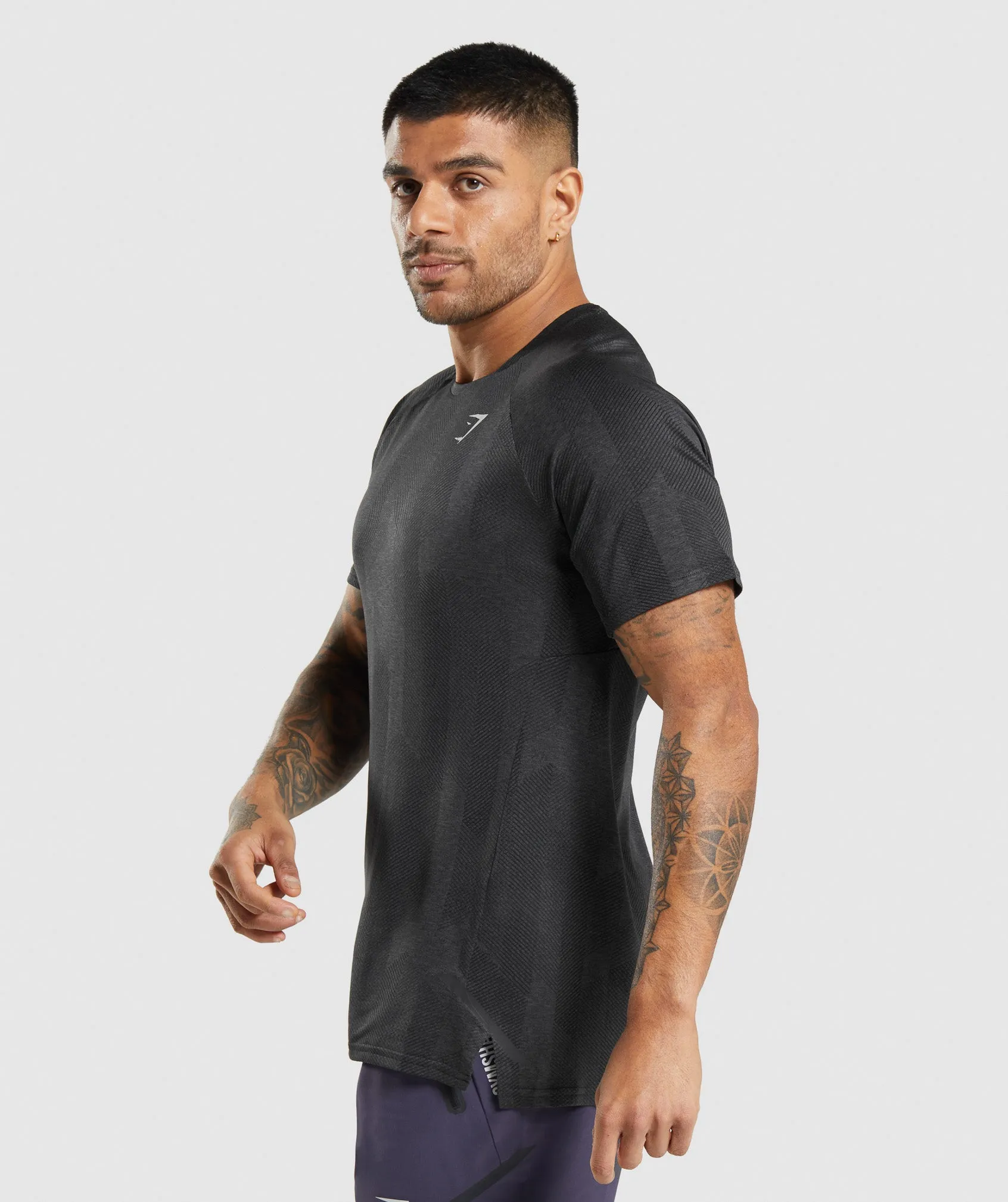 Gymshark Apex T-Shirt - Black/Onyx Grey