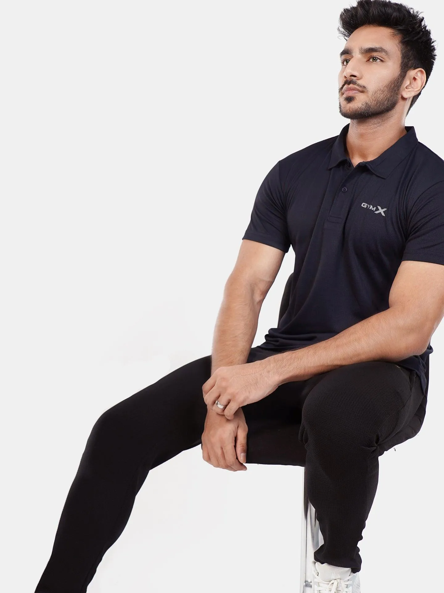 GymX Polo Tech Tee: Infinity Blue - Sale
