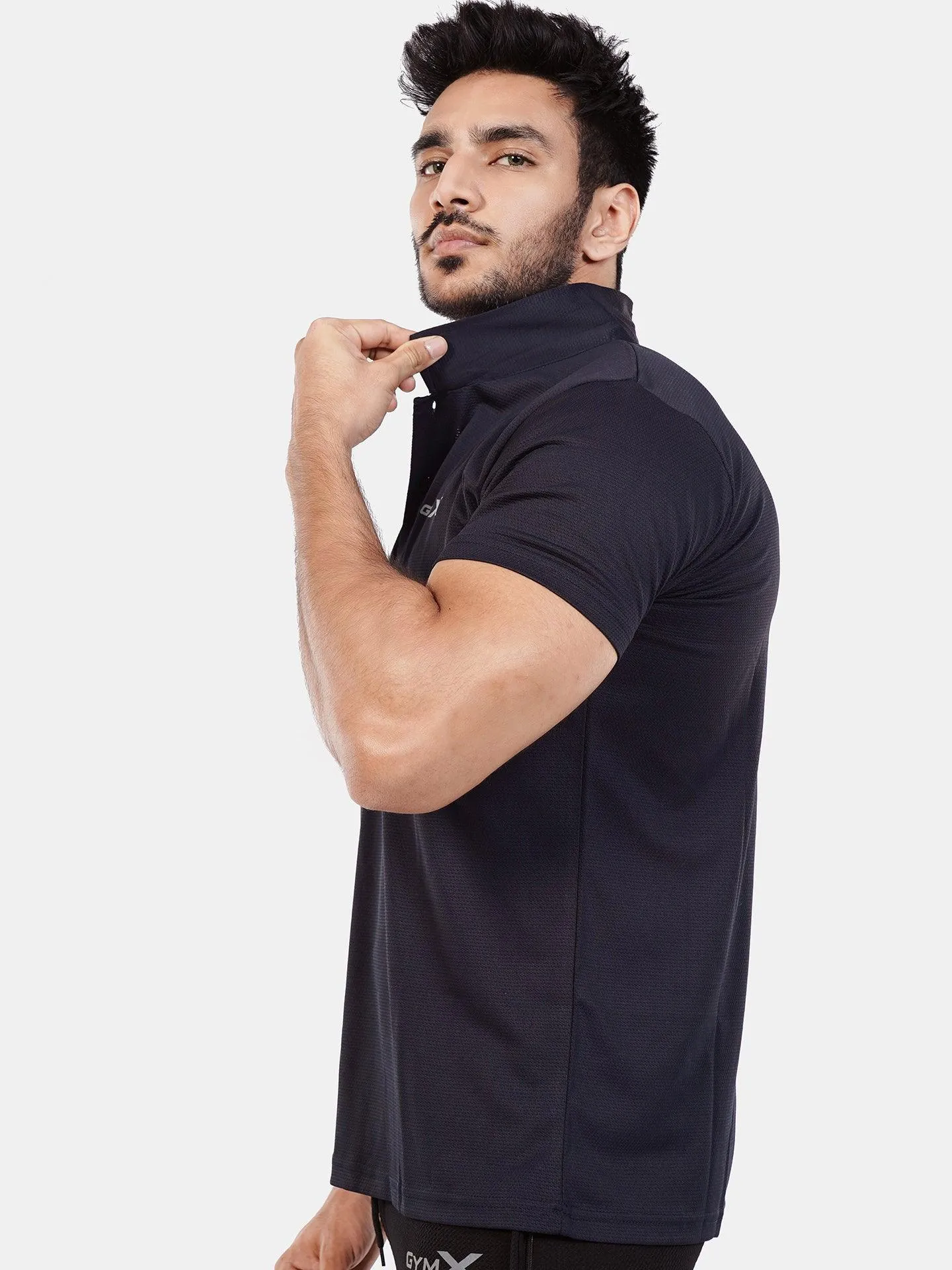 GymX Polo Tech Tee: Infinity Blue - Sale