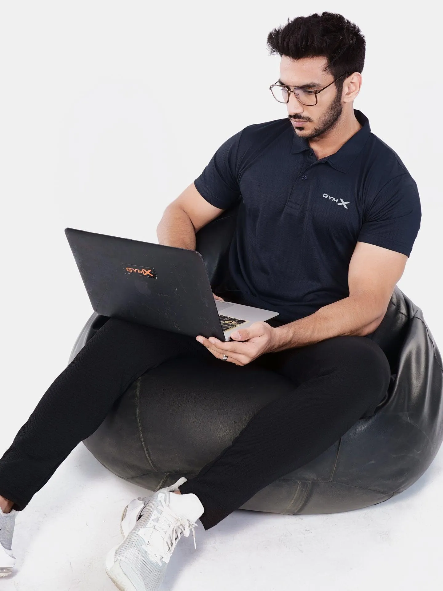 GymX Polo Tech Tee: Infinity Blue - Sale