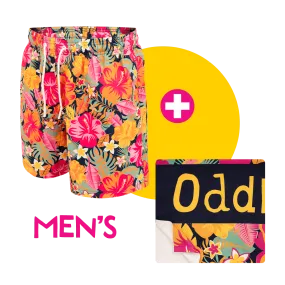 Hibiscus - Swim Shorts & Towel Bundle