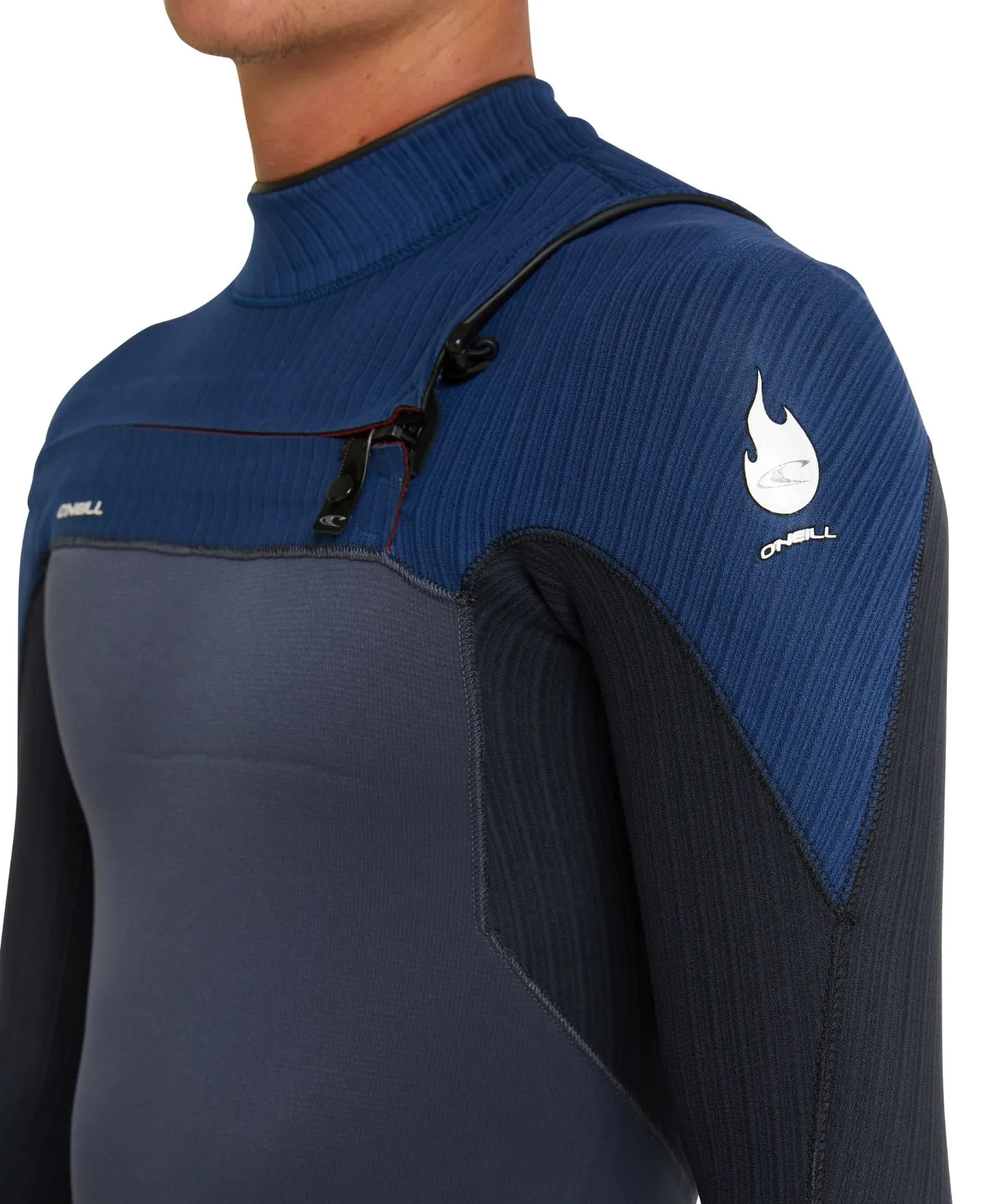 HyperFire 3/2mm Steamer Chest Zip Wetsuit - Marine