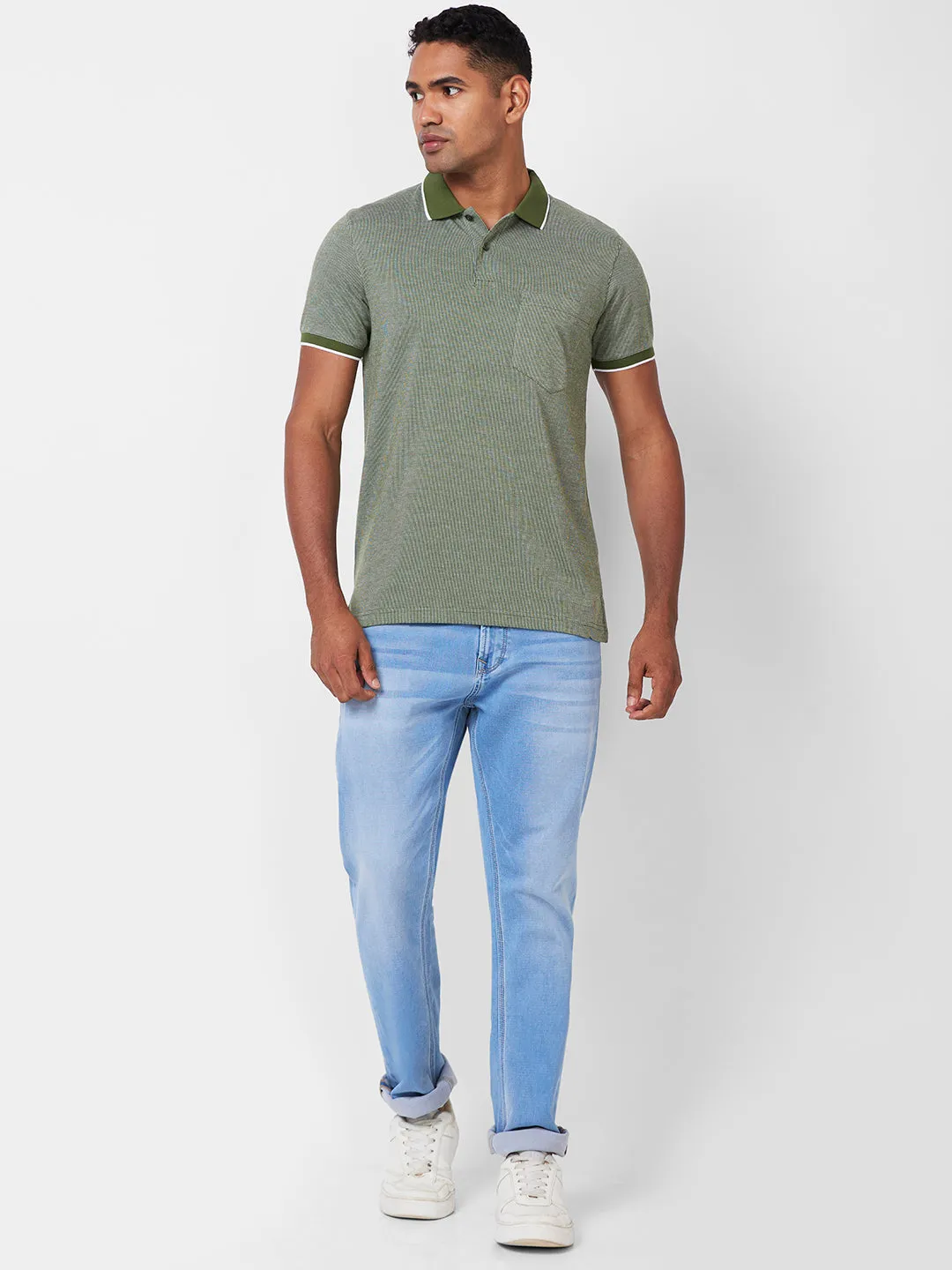 Jacquard Texture Polo