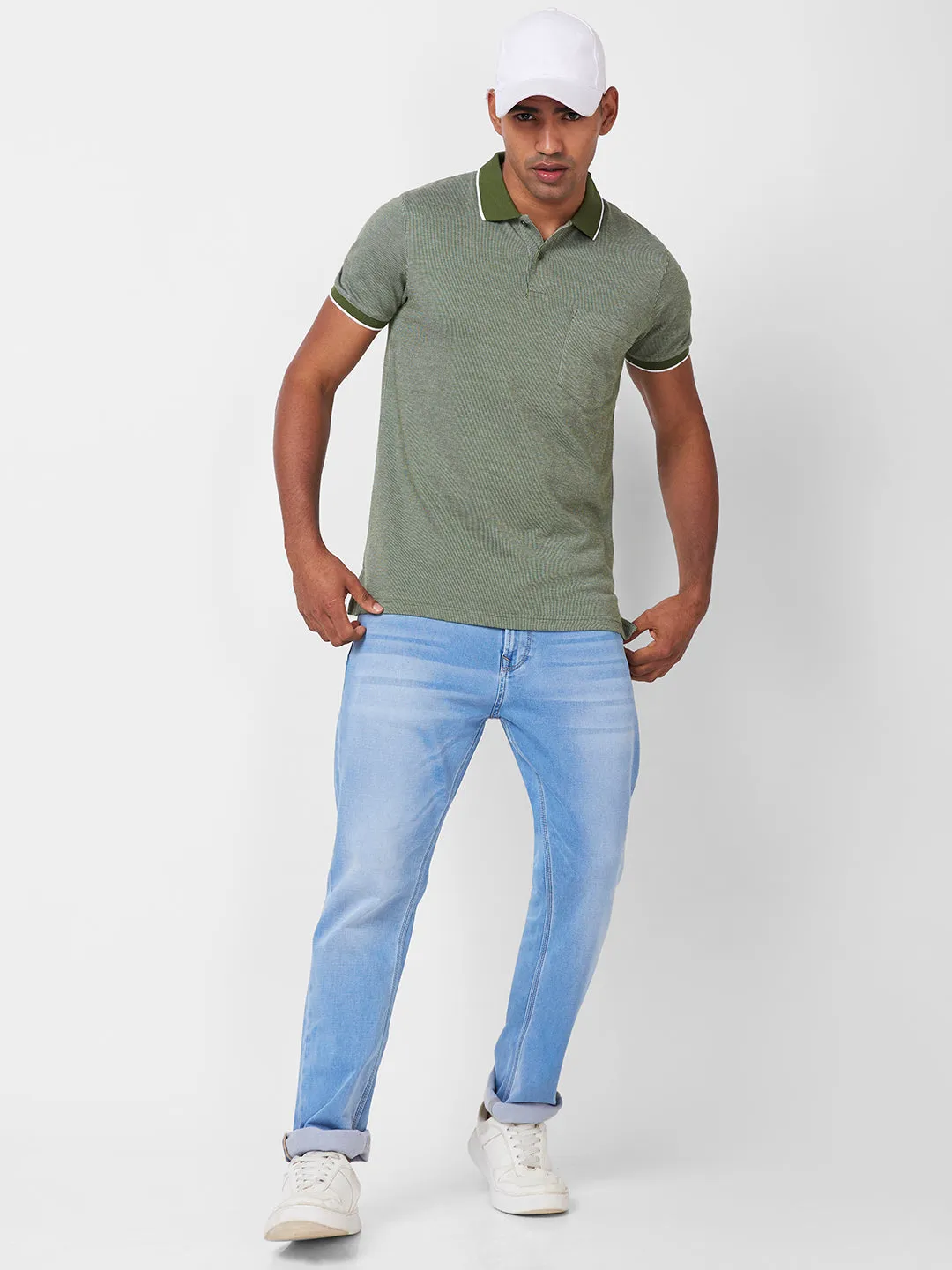 Jacquard Texture Polo