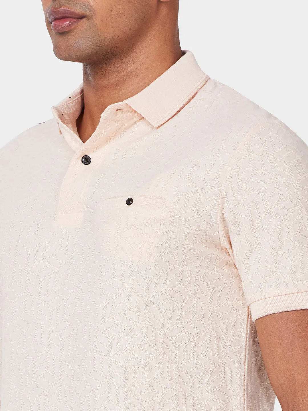 JACQUARD TEXTURE POLO