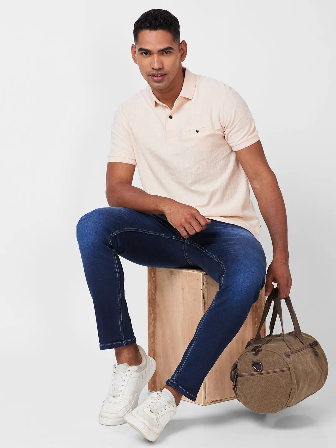 JACQUARD TEXTURE POLO