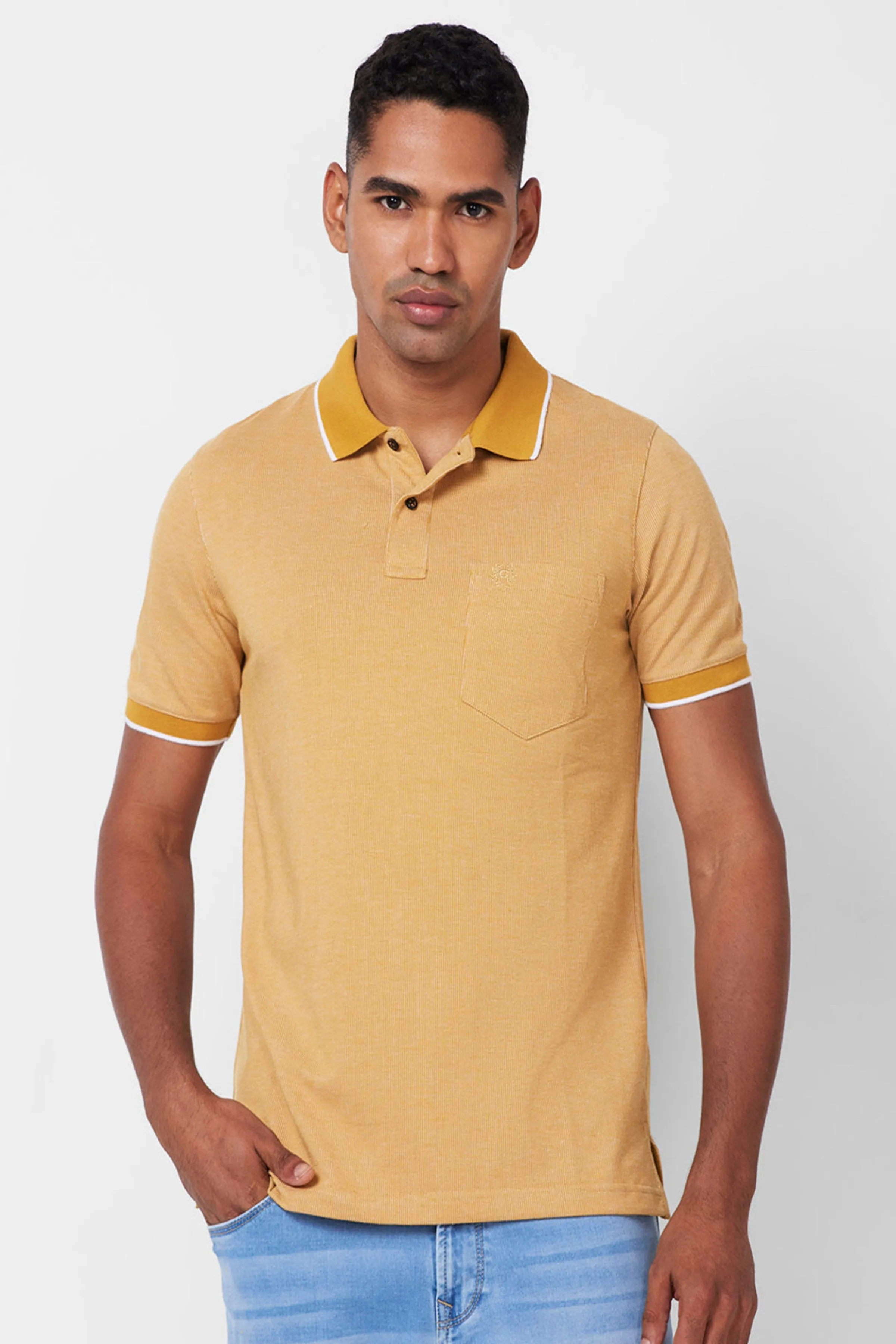 Jacquard Texture Polo