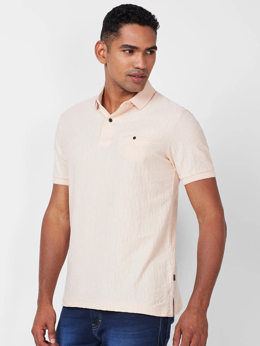 JACQUARD TEXTURE POLO