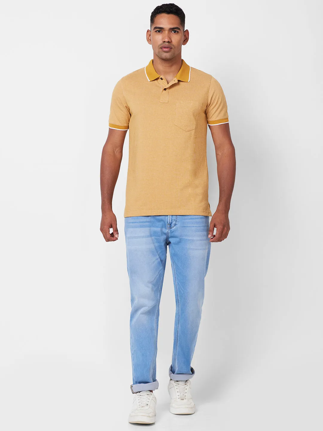Jacquard Texture Polo