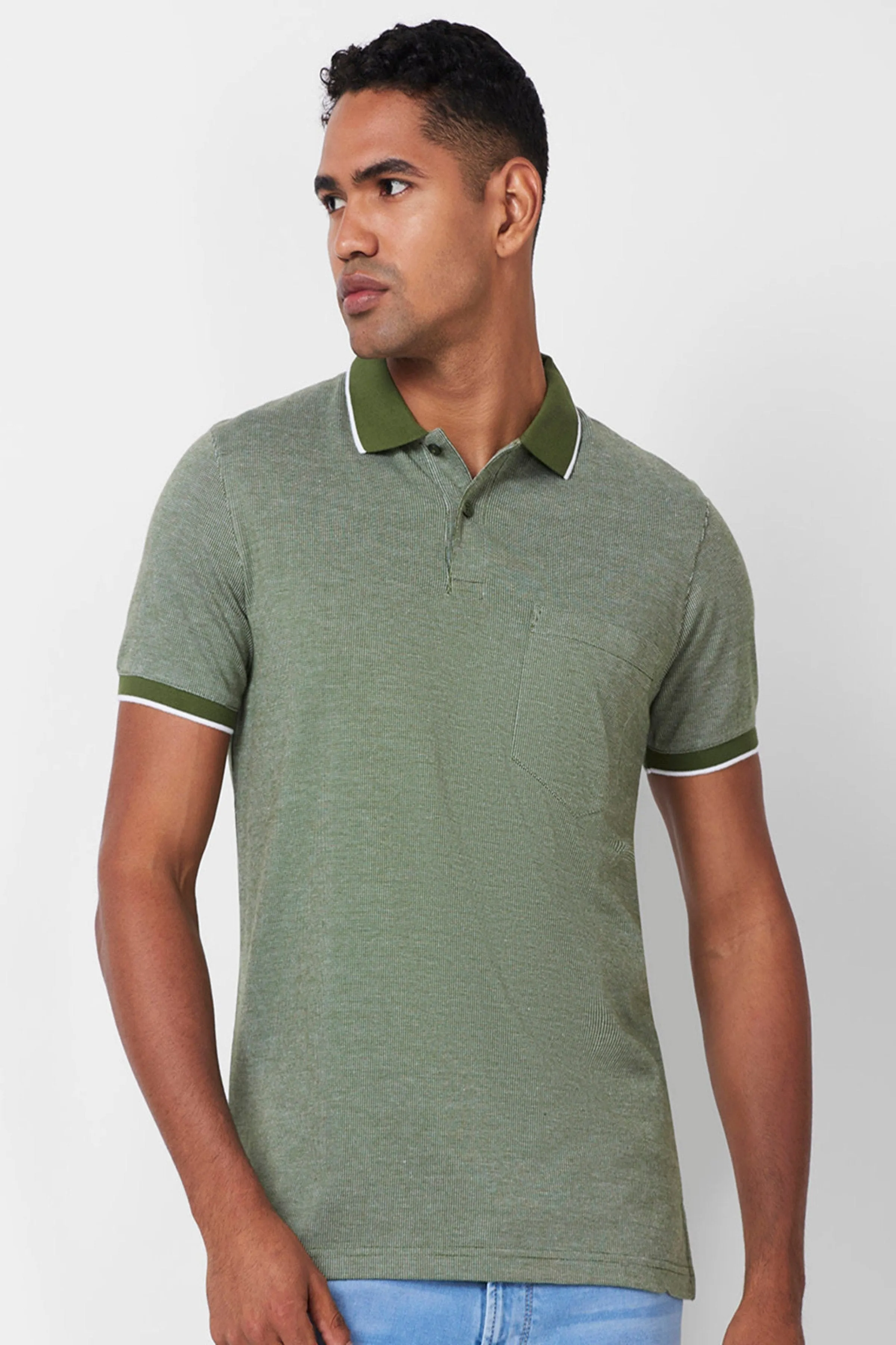 Jacquard Texture Polo