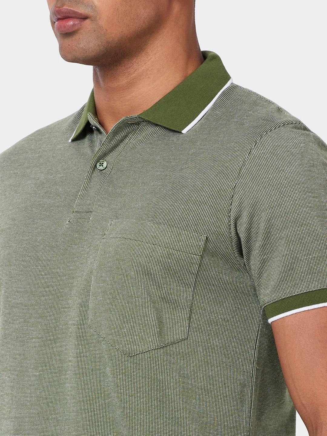 Jacquard Texture Polo