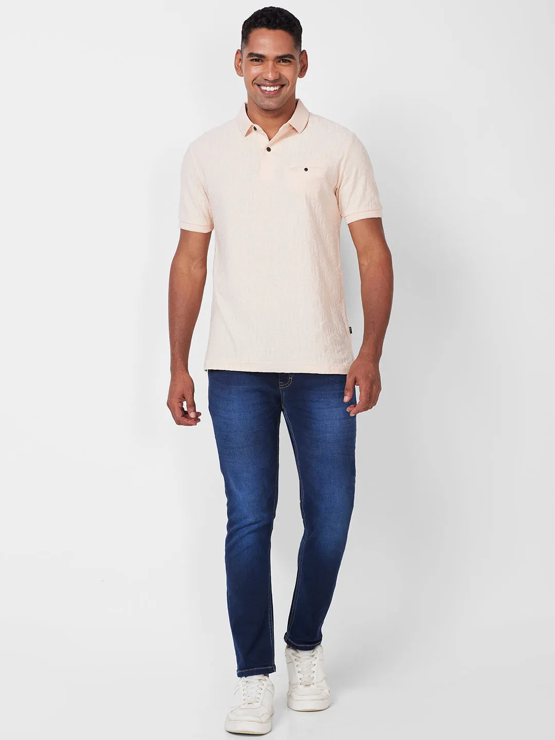 JACQUARD TEXTURE POLO