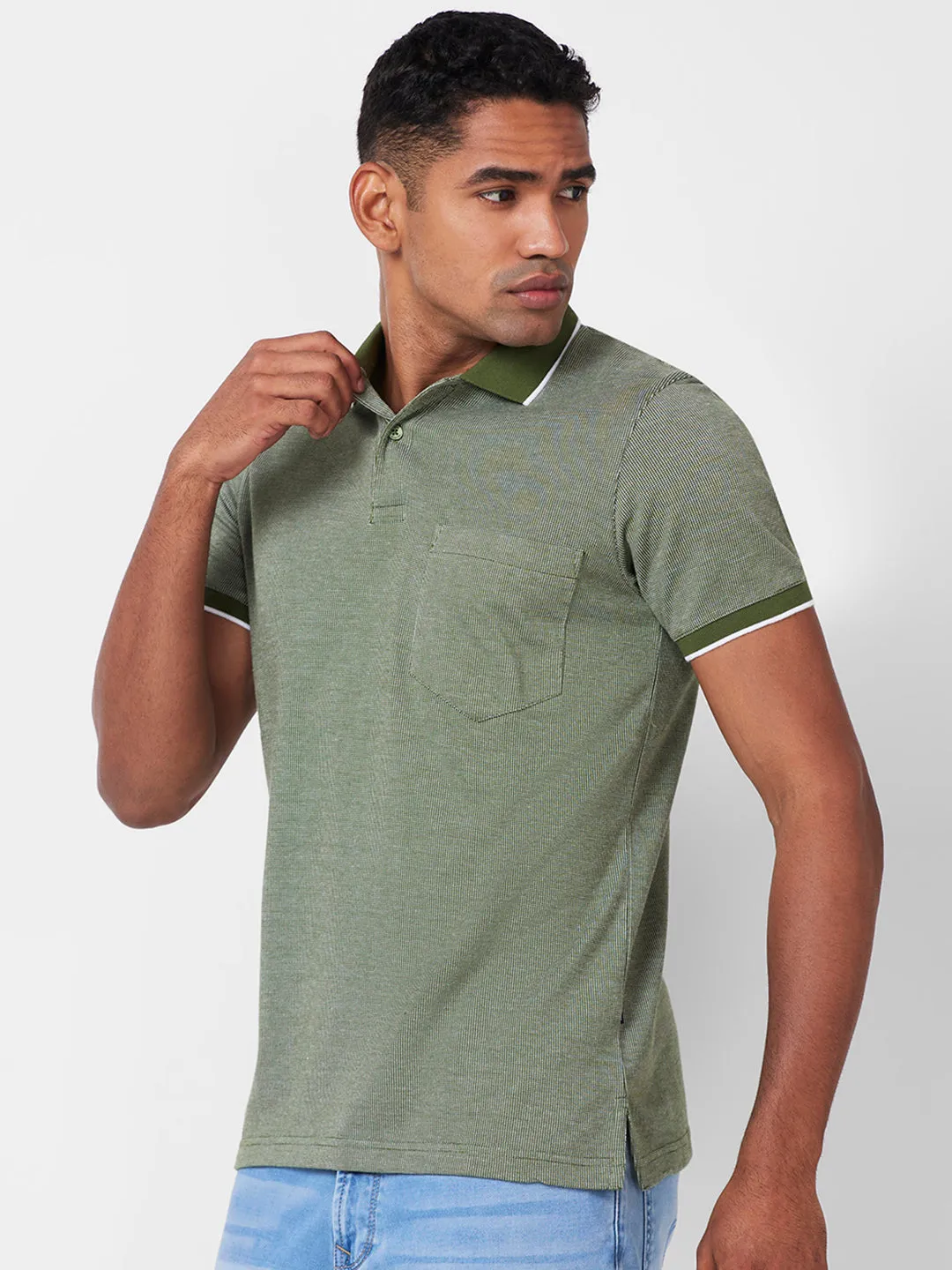 Jacquard Texture Polo