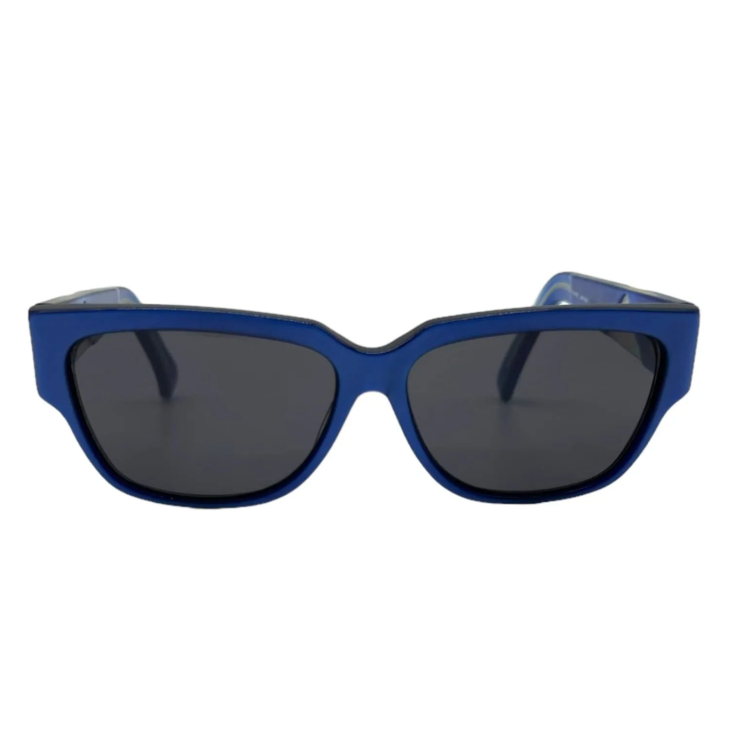KANSAI YAMAMOTO Vintage Hip Hop Blue Square Unisex Sunglasses