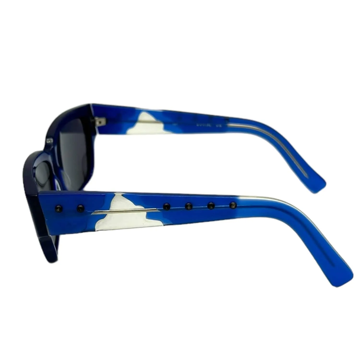 KANSAI YAMAMOTO Vintage Hip Hop Blue Square Unisex Sunglasses