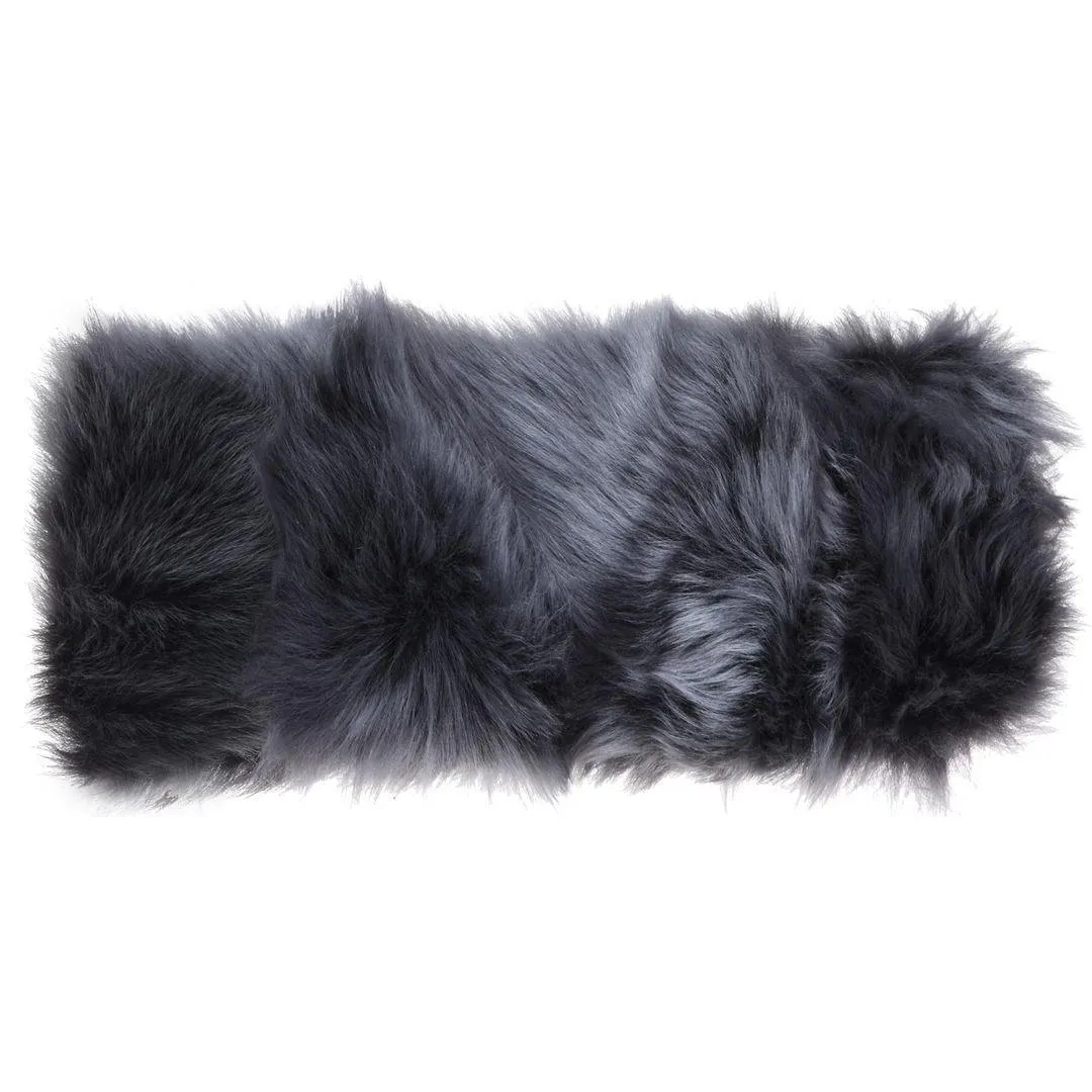Ladies Womens Toscana Real Sheepskin Headband Neck Scarf Elasticated