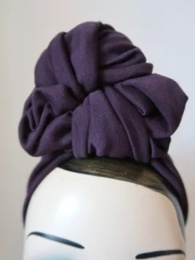 LIMITED EDITION PURPLE: Vintage Style Pre-tied Headband OR Turban💜