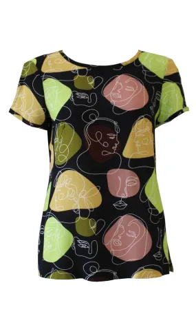 MARIOLA Faces Blouse (2cols)