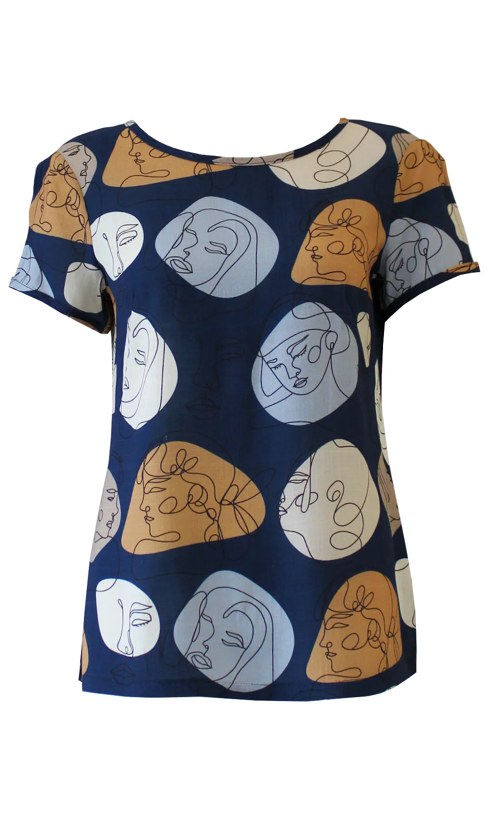 MARIOLA Faces Blouse (2cols)