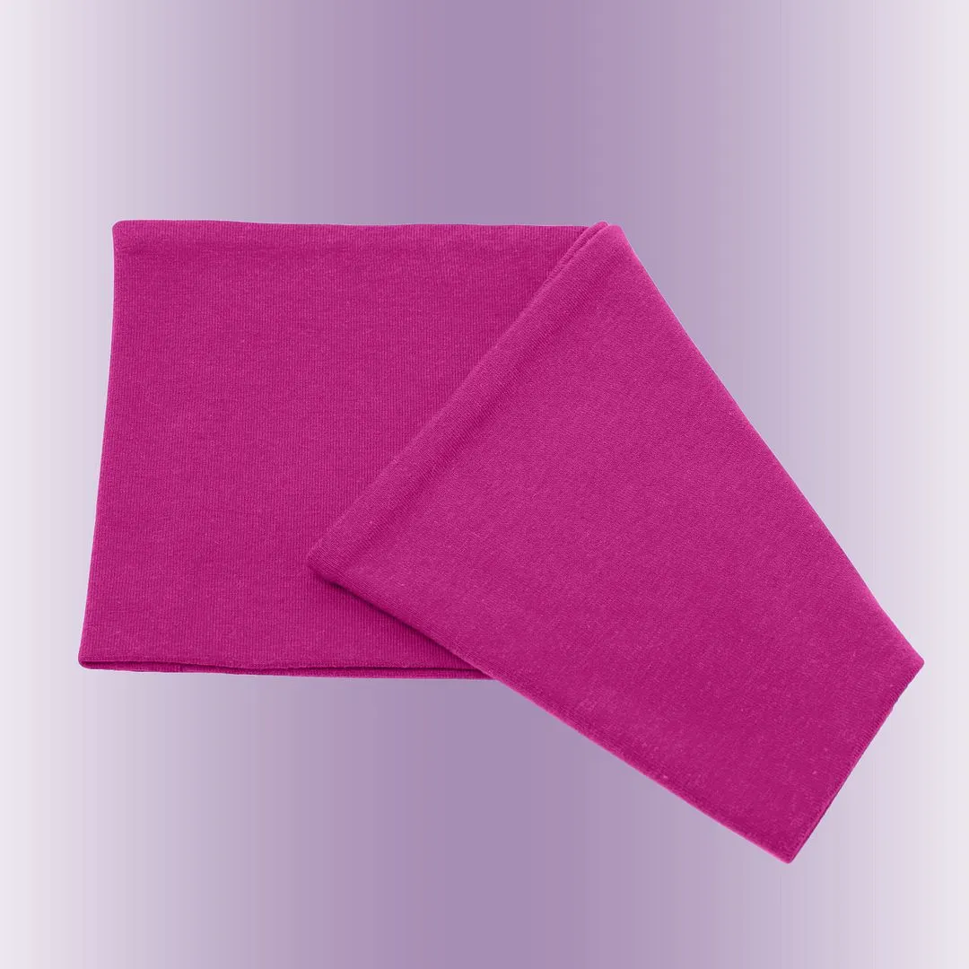 Men's Headbands Cotton Jersey 5" Wide Sports Fitness Yoga Made in the USA Fuchsia