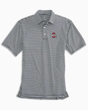 Men's Ohio State Striped Performance Polo