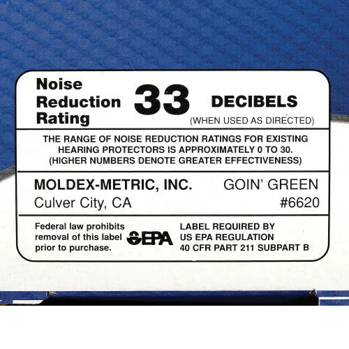 Moldex 6620 Goin' Green® Foam Earplugs