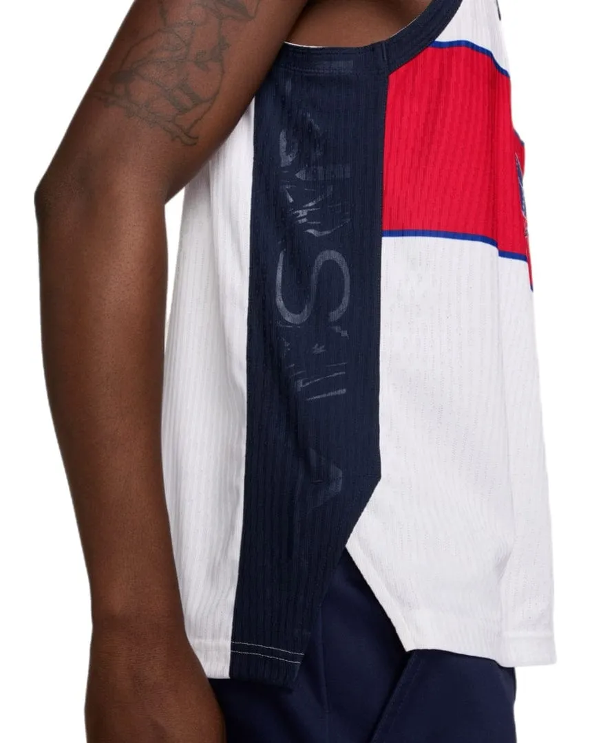 Nike SB Olympic Dri-Fit ADV Sleeveless Jersey - White / Sport Red