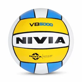 Nivia VB-5000 Volleyball,32 pannel, PU Stitched, Indoor - All Surface, Outdoor-Soft & Dry Surface, Training Ball (Multicolor) Size - 4