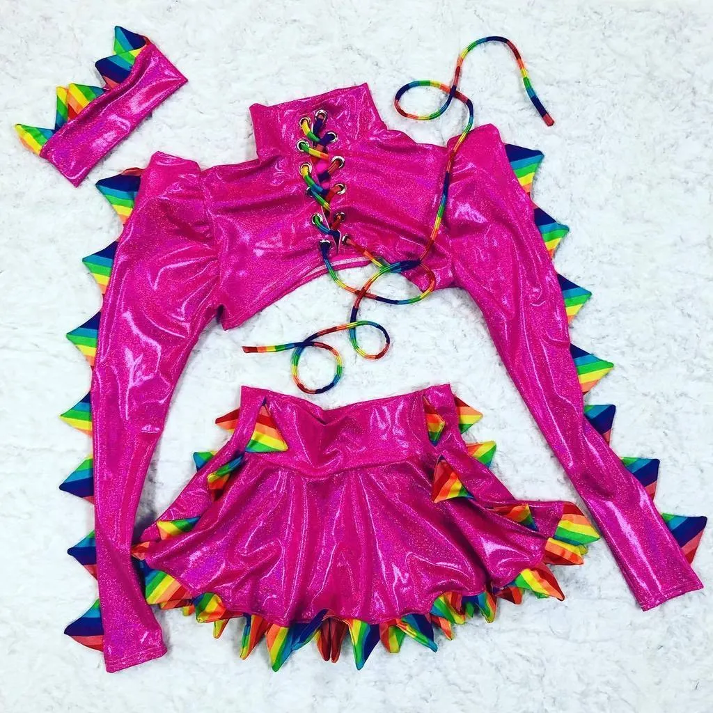 Pink & Rainbow "Spiky AF"