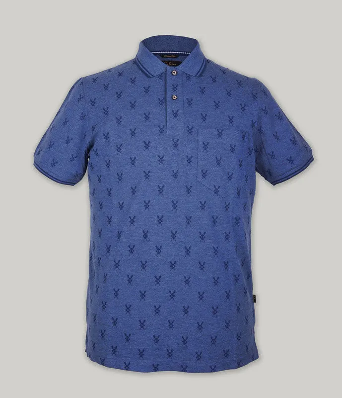 Pique Print Polo