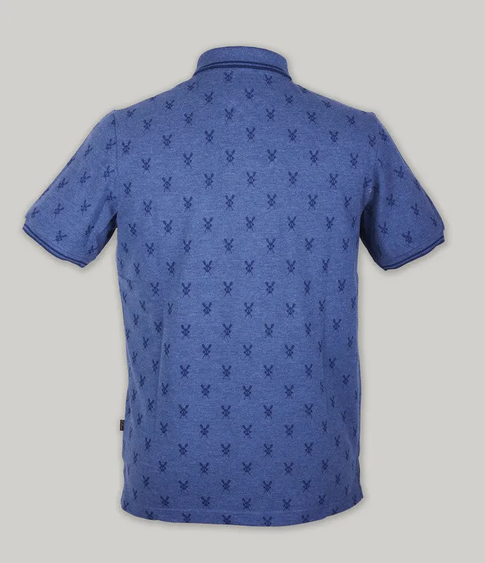 Pique Print Polo