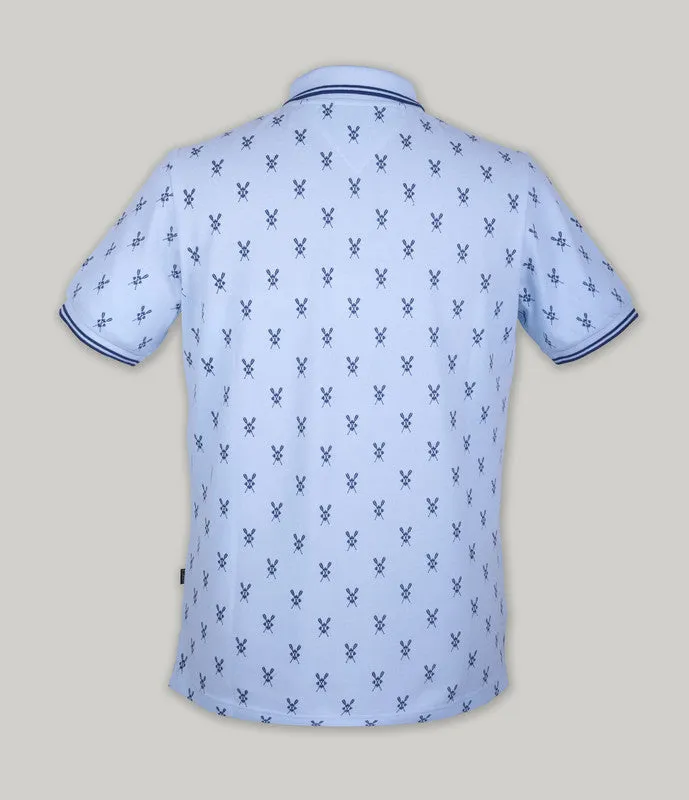 Pique Print Polo