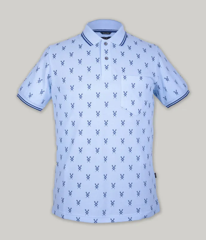 Pique Print Polo