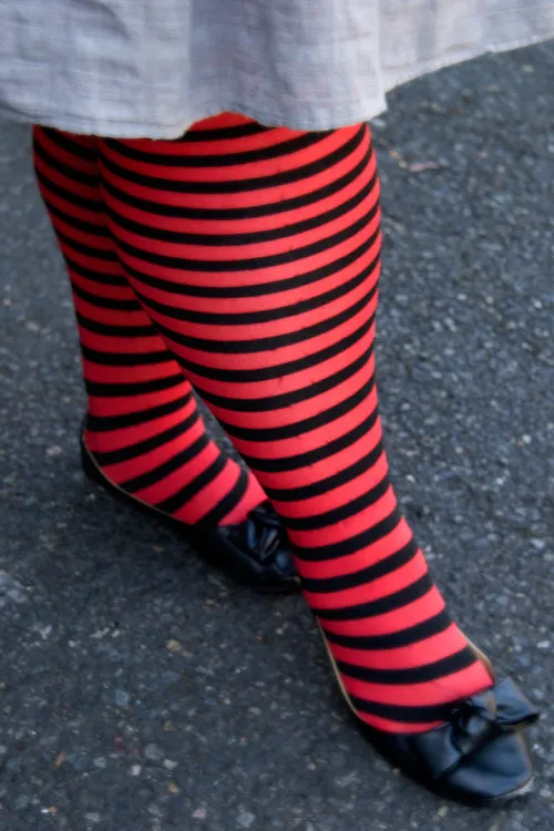 Plus Size Striped Tights