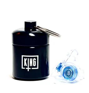 "KING" Earplugs w/Carrying Case