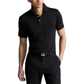 RLX Ralph Lauren Solid Airflow Performance Golf Shirt- Black