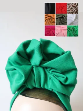 SCRUNCHIE KNOT Vintage Style Pre-tied Headband in 9 Colours (made to order)
