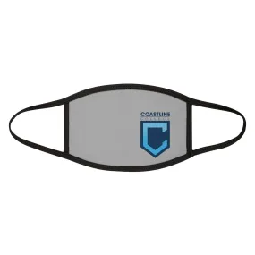 Shield Logo Mixed-Fabric Face Mask -Gray