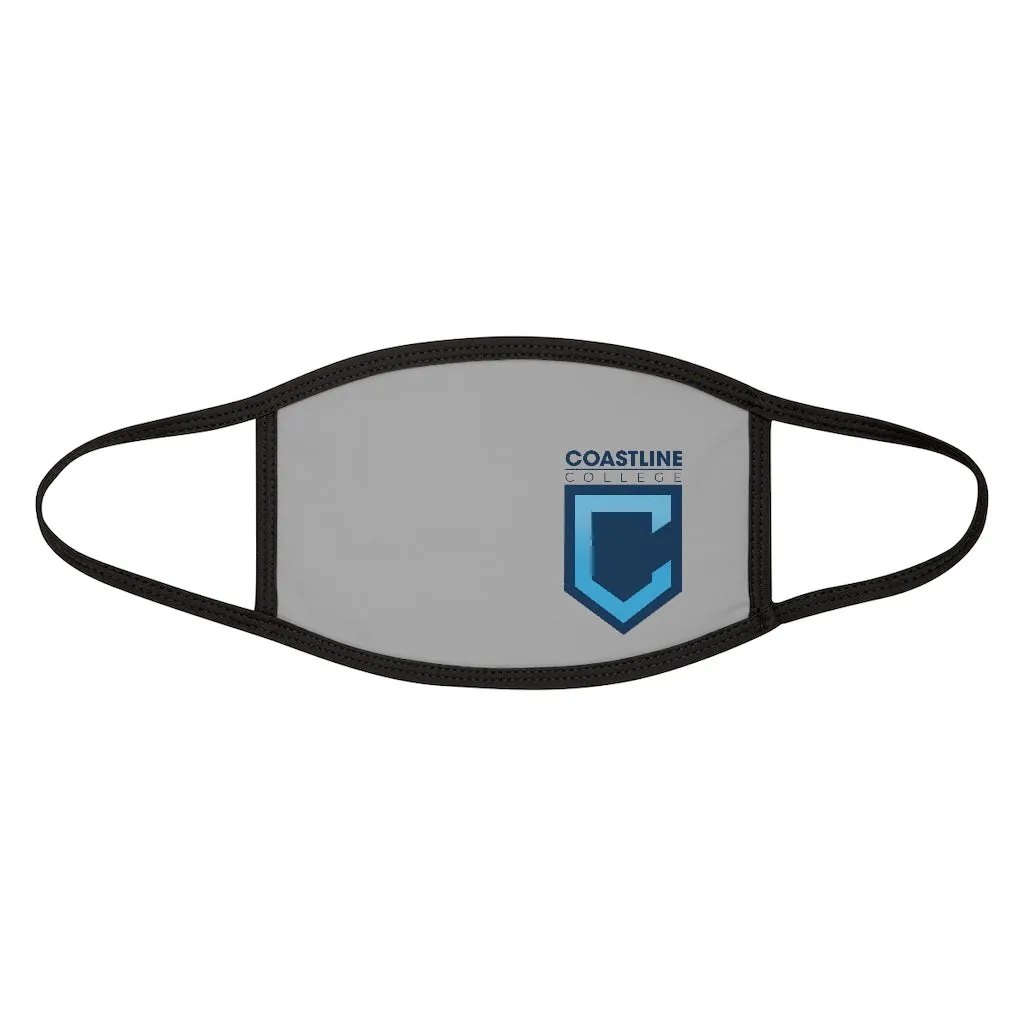 Shield Logo Mixed-Fabric Face Mask -Gray