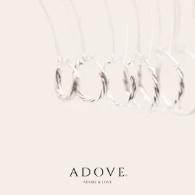 Spiral Cut Hoop Earrings