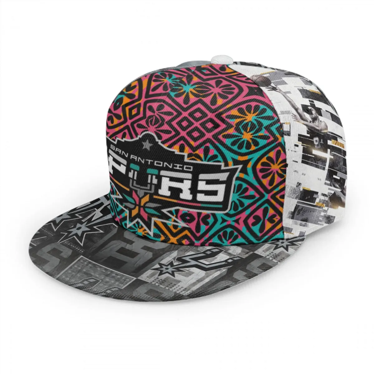 Spurs Baseball Cap With Flat Brim