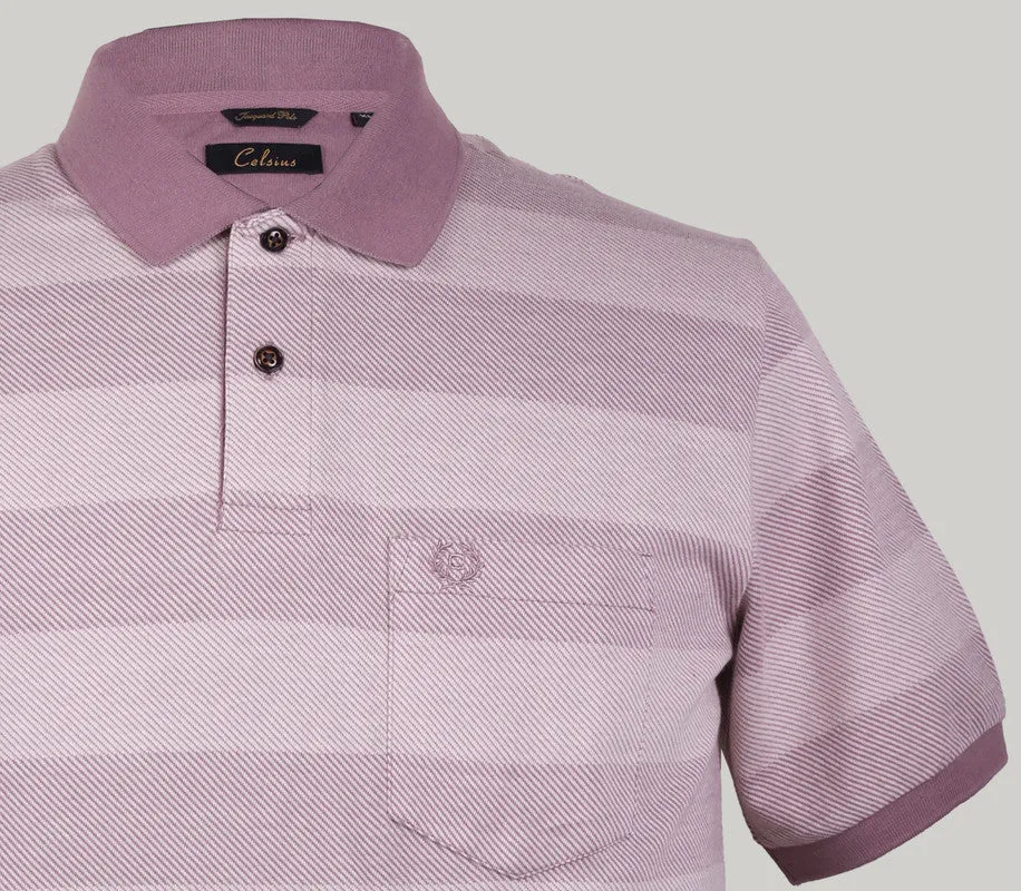 Stripe Pique Polo