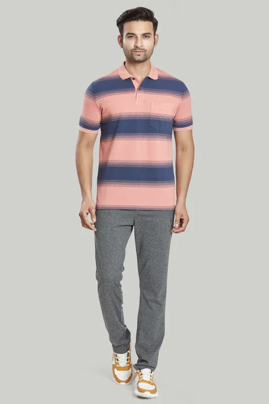Stripe Pique Polo